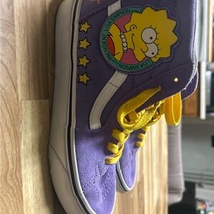 Vans Purple Sneakers with Yellow Accents